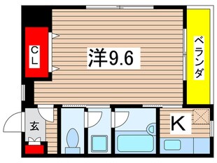 シャンブル平野の物件間取画像